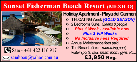 Mexico - Sunset Fisherman Beach Resort - £3950