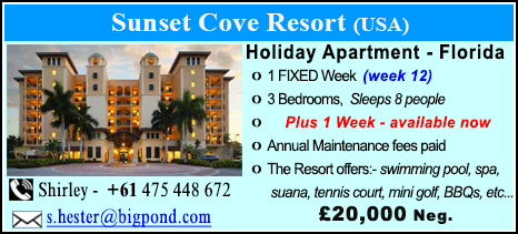 Sunset Cove Resort - £20000