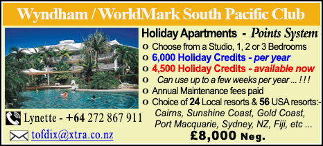 Wyndham Vacation Resorts - £8000