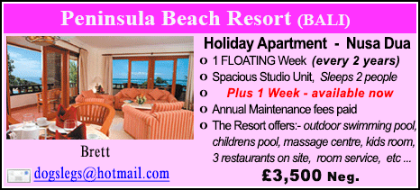 Peninsula Beach Resort - £3500